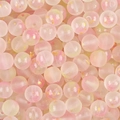 Matte jelly glass round beads with pink and white swirl and gold foil for DIY jewelry - 8mm (50 Pieces/Pack) / Pink and Green