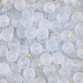 Frosted light blue glass beads with gold foil inclusions for DIY jewelry making - 8mm (50 Pieces/Pack) / Light Blue