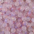 Frosted round glass beads with pink-purple gradient and gold foil for DIY jewelry - 8mm (50 Pieces/Pack) / Gradient Lilac