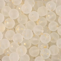 Frosted milky glass beads with gold foil flakes for handmade jewelry making - 10mm (30 Pieces/Pack) / White