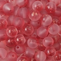 Frosted gradient pink glass beads with embedded gold flakes for DIY jewelry making - 10mm (30 Pieces/Pack) / Gradient Bright Red