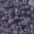Frosted purple glass beads with gold foil details for DIY jewelry and bracelet making - 10mm (30 Pieces/Pack) / Gradient Navy Blue