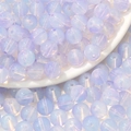 Translucent lilac purple glass beads with shimmering finish for DIY jewelry making - 10mm (30 Pieces/Pack) / Pink Purple