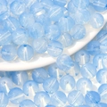 Light blue translucent jelly glass beads for DIY bracelet and jewelry making - 10mm (30 Pieces/Pack) / Lake Blue