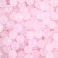 Macaron light pink translucent jelly glass beads with shimmer for DIY jewelry making - 8mm (50 Pieces/Pack) / Color 5