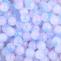 Blue and pink gradient jelly glass beads with sparkling gold powder for DIY bracelets - 8mm (50 Pieces/Pack) / Color 11