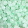 Pastel green and milky white gradient frosted glass beads for DIY jewelry making - 8mm (50 Pieces/Pack) / Color 14