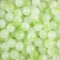 Translucent light green and white gradient jelly glass round beads for DIY jewelry making - 8mm (50 Pieces/Pack) / Color 17