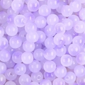 Lavender purple jelly glass beads with matte marble texture for DIY jewelry making - 8mm (50 Pieces/Pack) / Color 20