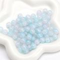 Light blue iridescent crackle glass beads in a star tray for DIY jewelry making - 10mm (20 Pieces/Pack) / Light Blue Pink Mixed