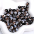 Starry galaxy effect glass beads in dark blue and black for DIY jewelry making - 10mm (20 Pieces/Pack) / Black Coffee Mix