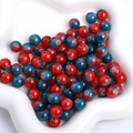 Red and blue gradient glass beads with marble texture for DIY jewelry making - 10mm (20 Pieces/Pack) / Red Blue Patchwork