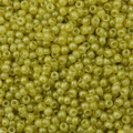 Détail macro de perles rondes jaune olive translucides pour la création de bijoux DIY - 4mm-20g/Paquet (environ 300 pièces) / Vert Saule