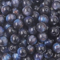 Deep blue resin galaxy star beads with silk luster for DIY jewelry making and crafting - Round Beads / 10mm (10 Pieces/Pack) / Navy Blue