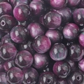 Deep purple and magenta marble resin beads for DIY jewelry making and crafting - Round Beads / 12mm (10 Pieces/Pack) / Purple