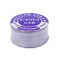 Fil en nylon ciré violet clair FGB sur bobine transparente pour perles, taille #19 - Lilas
