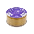 Fil à perles FGB en nylon ciré doré brillant pour perles de rocaille japonaises - Or