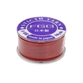 Fil à perles en nylon ciré rouge FGB fabriqué au Japon pour bijoux DIY #08 50yds - Bordeaux