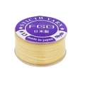 Fil de perlage en nylon ciré jaune clair FGB pour perles japonaises, bobine 50 yards #13 - Jaune Clair