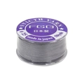 Fil à perles en nylon ciré japonais FGC #25 couleur violet poudré, longueur 50 yards - Gris clair