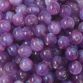 Purple resin galaxy beads with golden glitter and shimmer for DIY jewelry making - 10mm (10 Pcs/Pack) / Deep Purple Mermaid Bead