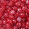 Sparkling dark red resin mermaid beads with glitter for DIY jewelry making and bracelets - Red Mermaid Bead
