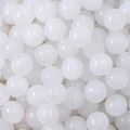 Creamy white resin beads with gold dust finish and center hole for DIY jewelry making - White Mermaid Bead