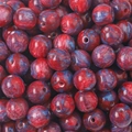 Resin beads with red and blue marble swirl pattern for DIY jewelry making and crafts - Purple Red Pattern