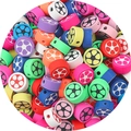 Colorful floral polymer clay beads mix for DIY jewelry making and phone charms - Soccer Pattern 10mm / Multicolor 30 Pieces/Pack