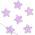 Cuentas de estrella de mar violeta translúcidas para creación de joyas caseras - Morado 15x14 Mm Tamaño De Poro Aproximado De 1 Mm 10 Piezas/paquete