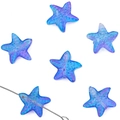 Cuentas de estrella de mar degradado azul-violeta para joyería DIY con superficie texturizada - Azul Violáceo 15x14 Mm Diámetro De Poro Aproximado De 1 Mm 10 Piezas/paquete