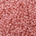 Perles de rocaille rondes rose translucide pour bijoux DIY avec fini lustré lisse - 4mm-20g/Paquet (environ 300 pièces) / Crimson Ivoire