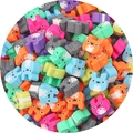 Colorful polymer clay animal beads with cute rabbit and cat shapes for DIY craft making - Cartoon Cat Shape 9x9mm / Multicolor 30 Pieces/Pack