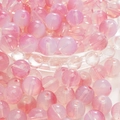 DIY jewelry beads with frosted aurora coating in colorful iridescent gradient pink - 10mm (30 Pieces/Pack) / Red