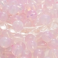 Pink translucent round beads with iridescent opal luster for DIY jewelry making - 10mm (30 Pieces/Pack) / Pink