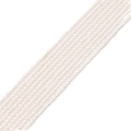 Close-up of high-luster white round glass pearls arranged for DIY jewelry making - 2mm / 20 Pieces Set / White