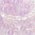 Dreamy light purple translucent round glass beads with polarized luster for DIY jewelry - 10mm (30 Pieces/Pack) / Pink Purple