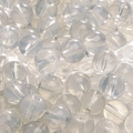 Lichtblauwe transparante glazen kralen voor DIY sieraden met centraal gat om te rijgen - 10mm (30 Stuks/Verpakking) / Grijs