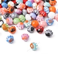 Handmade cat paw ceramic beads in various colors for DIY jewelry and crafts making - Cat Paw / 10 Pieces/Pack (13x12mm) / Multicolor