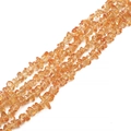 DIY gelbe Citrin unregelmäßige Glasperlen Schnüre für die Schmuckherstellung - Ca. 5-10mm, Loch 1mm, Länge 80cm (1 Strang/Pack, ca. 200 Stk) / Karamell