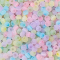 Mixed macaron cat-eye stone beads with marble texture for DIY jewelry making - 10g Pack (Approx 150 Beads) / 4mm Macaron Colors