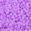 Translucent purple frosted glass beads with sparkling texture for DIY jewelry making - 10g Pack (Approx 150 Beads) / 4mm Lavender