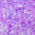 Deep purple cat-eye glass beads for DIY jewelry making with smooth iridescent finish - 10g Pack (Approx 150 Beads) / 4mm Starry Purple
