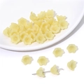 Macro shot of lily of the valley beads with gradient translucent texture for DIY jewelry - 10 Pieces/Pack (12x7mm) / Apricot Yellow