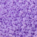 Translucent purple DIY beads with inner glitter finish for jewelry making - 10g Pack (Approx 150 Beads) / 4mm Lilac