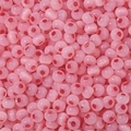 Frosted translucent pink glass beads with red specks for DIY jewelry making - 10g Pack (Approx 150 Beads) / 4mm Red