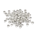 DIY jewelry making silver polished copper spacer beads for bracelets and crafts - 1.5mm / 500 Pieces/Pack / Silver