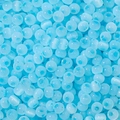 Sky blue translucent cat eye glass beads for DIY jewelry making and handmade crafts - 10g Pack (Approx 150 Beads) / 4mm Sky Blue