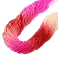 Strands of 2mm faceted crystal beads with pink to champagne gradient for DIY jewelry - Rose Red Series Gradient