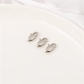 Three pieces of durable stainless steel lobster clasps for DIY jewelry making and crafts - 7x13mm Rectangle Clasp (1 Piece/Pack)